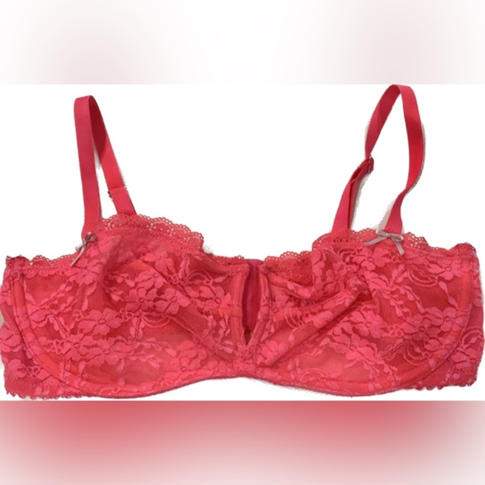 Victoria’s Secret Neon Pink Bra Women’s Size 34D Lace